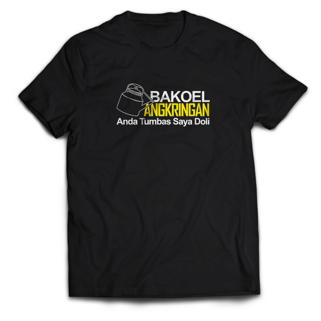 Kaos Pria BAKOEL ANGKRINGAN Dewasa Baju Atasan Unisex PakeKaos