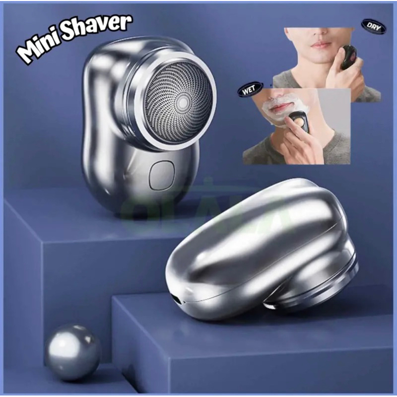 Mini Shaver P10 alat cukur kumis jenggot 360 super tajam Recharger