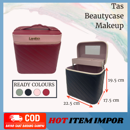 MB-B2261 Kotak kosmetik / Tempat Make Up / Beauty Case/1 Tingkat Baby 22.5x17.5x23.5cm