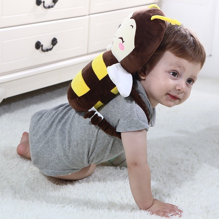 SMILING BEE Stripe Dada Baby Head PROTECTOR - Pelindung Kepala / Punggung Bayi