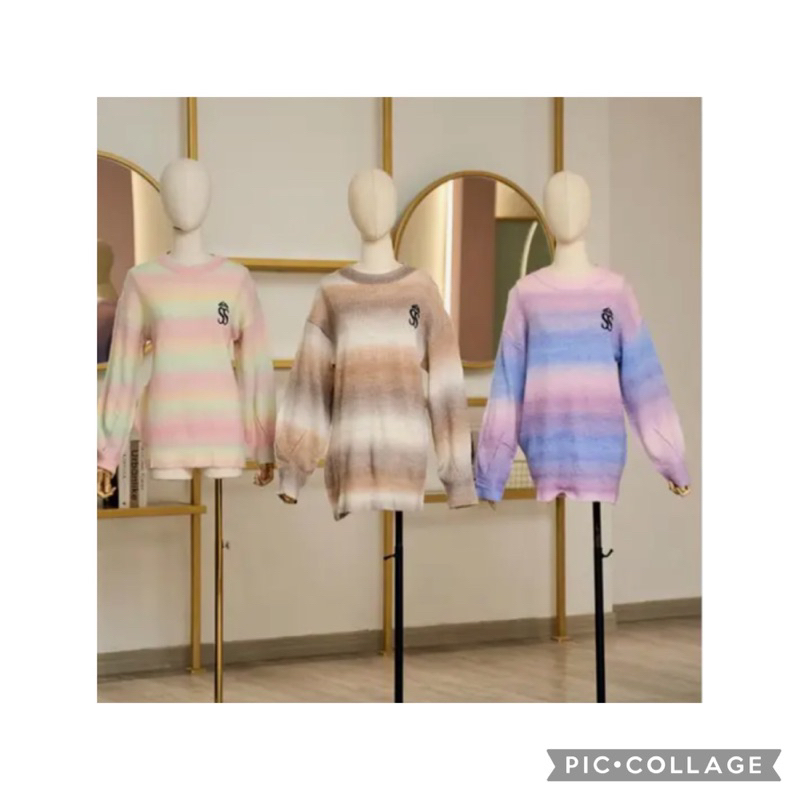 SWITTER RAJUT PELANGI SHELLASAUKIA