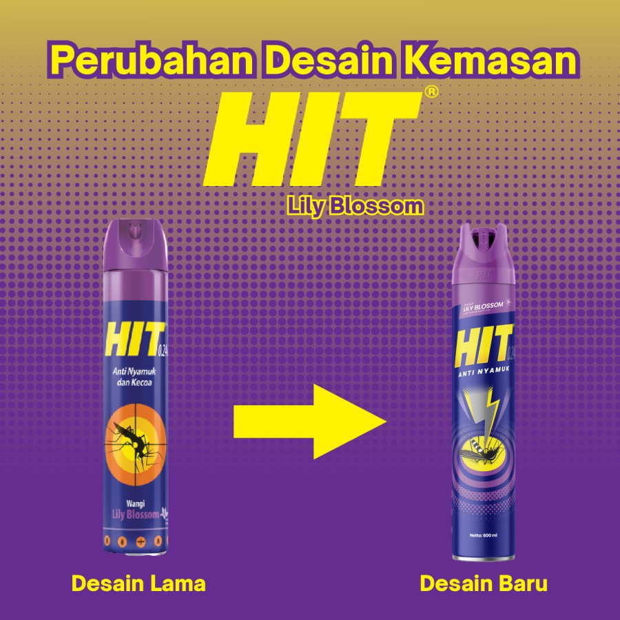 HIT AEROSOL 600 ML - ORANGE - LILY BLOOSOM - GREEN FOREST