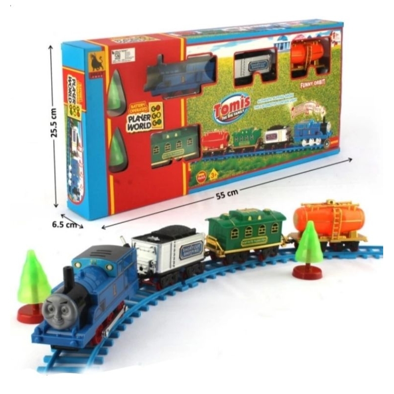 mainan kereta anak bisa jalan dengan rel kemasan besar