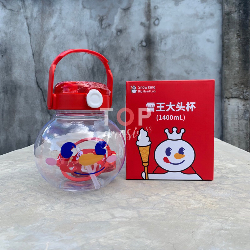 Botol Mixue King Snowman