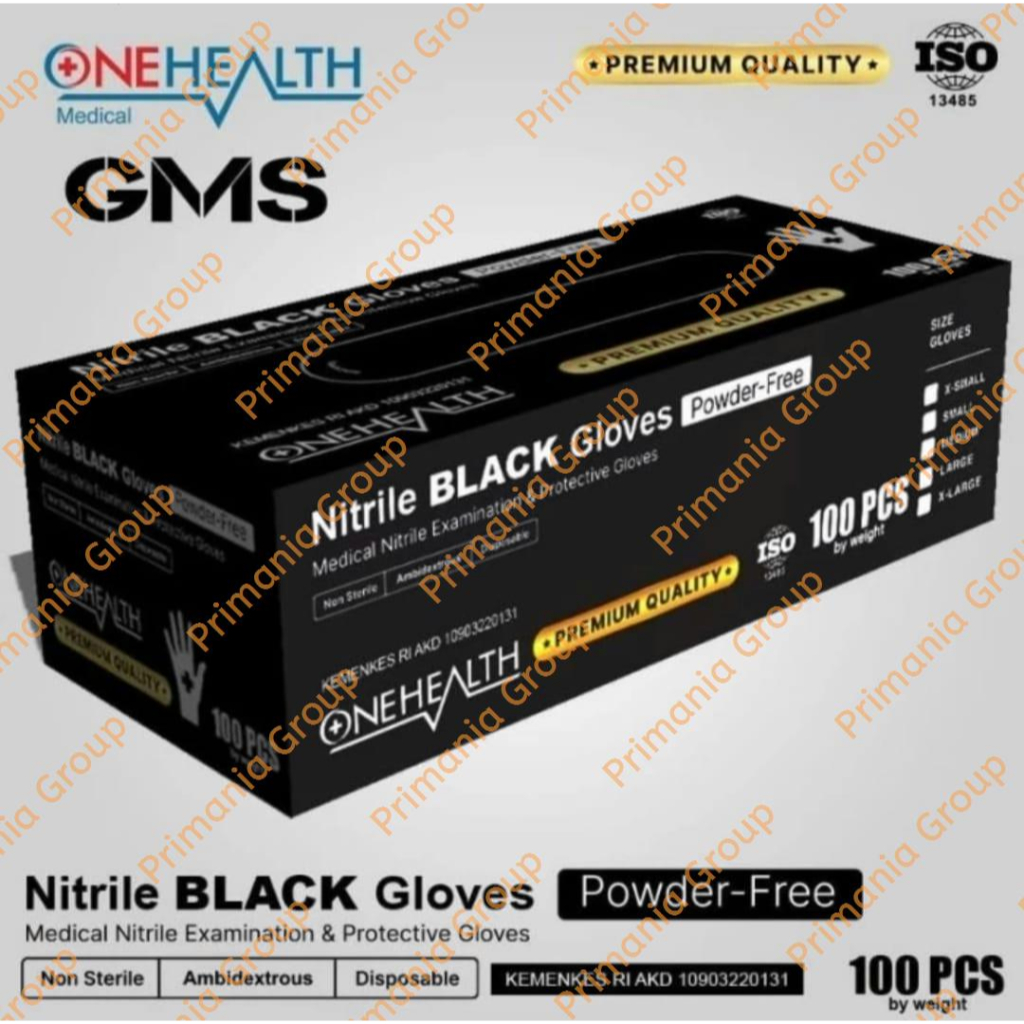 OneHealth Nitrile Hitam