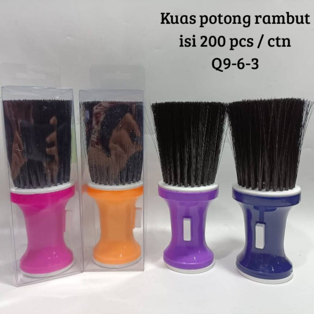 SIKAT / KUAS BARBER  POTONG RAMBUT BISA DI ISI BEDAK [WARNA RANDOM]