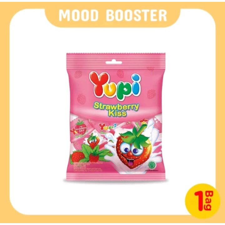 Yupi Strawberry Kiss Bag | 120 Gr