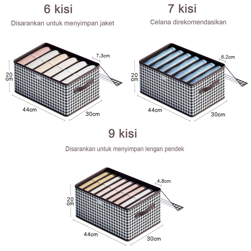 Kotak penyimpanan transparan dengan penutup/box besar penyimpanan/ kotak penyimpanan wardrobe/serbaguna keranjang serbaguna