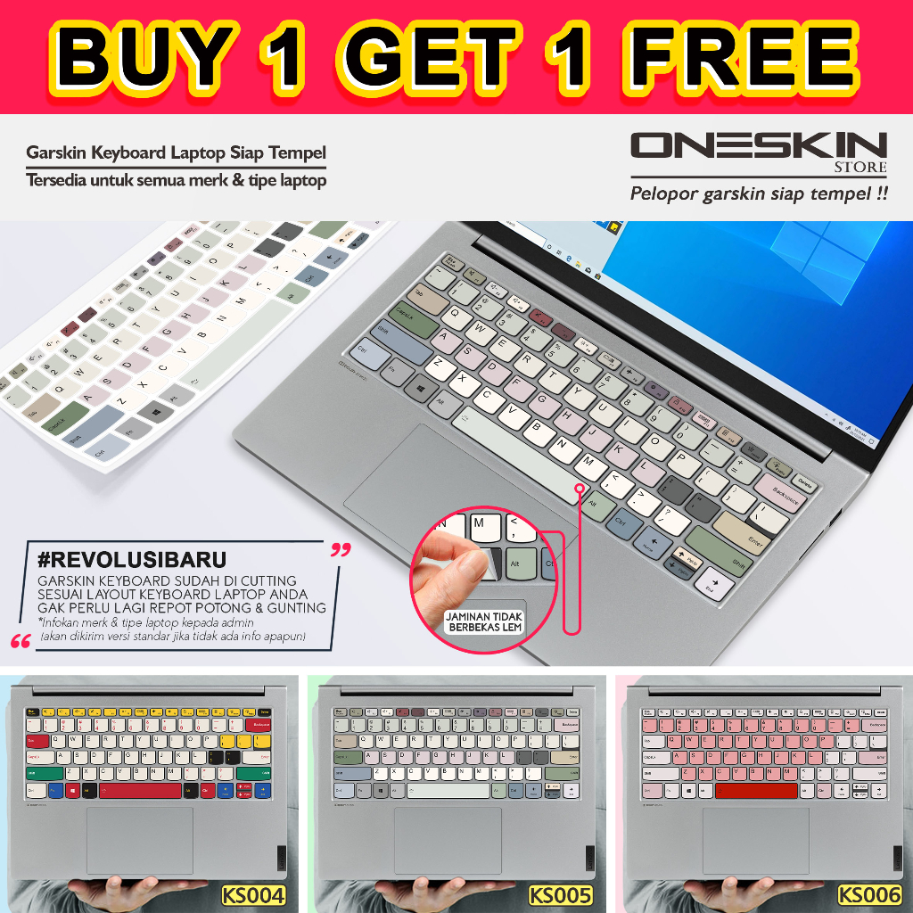 Garskin Stiker Sticker keyboard Laptop For Macbook gambar custom katalog 5