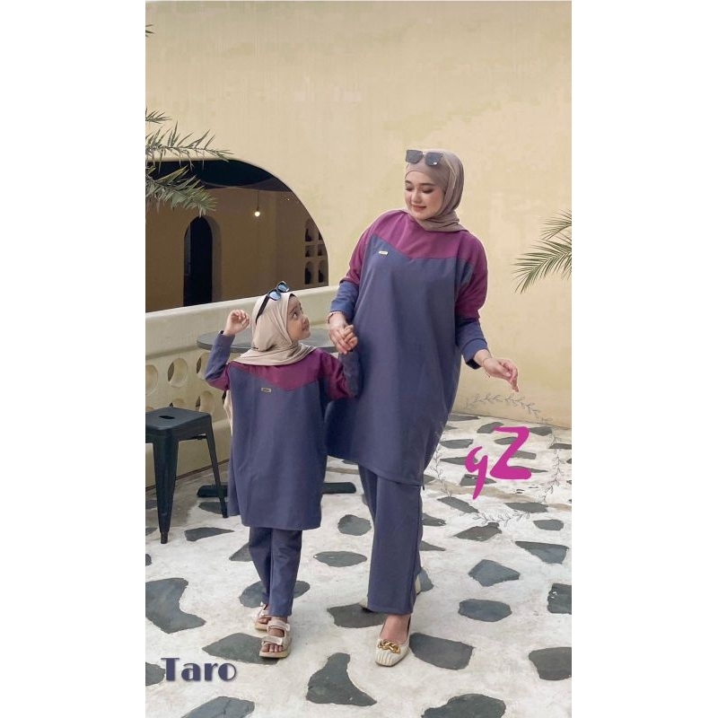 Setelan celana/Setcel/Oneset Knit couple ibu dan anak ORI By Gwenza