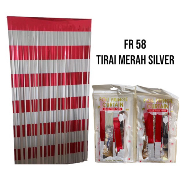 Tirai Foil Dirgahayu Merah Putih