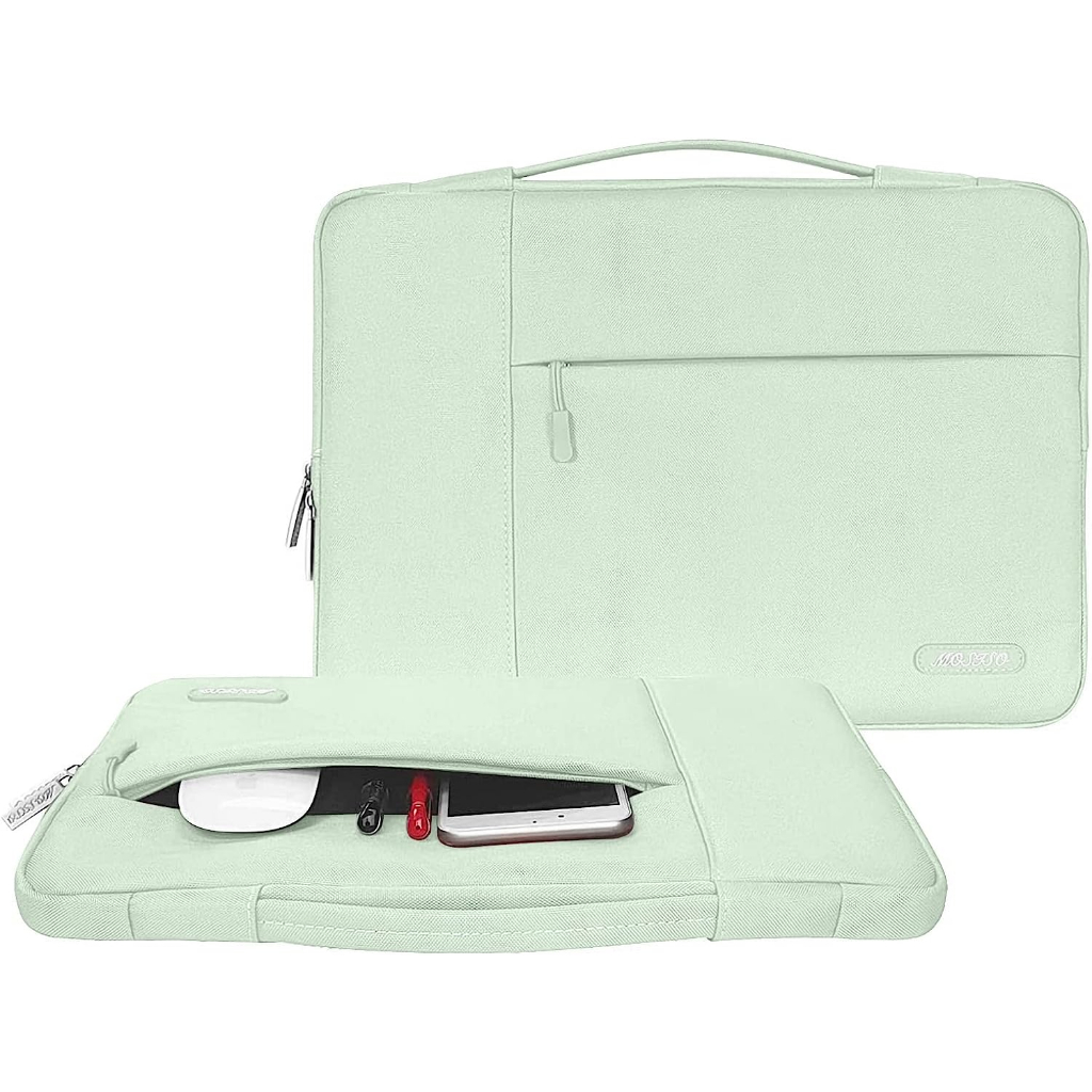 tas Laptop jinjing MacBook mosiso  Air/Pro, 13.6 m1/m2,  MacBook Pro 14 inch 2442 ,  Honeydew Green