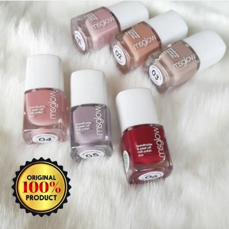 Nail Polish Kutek ms glow halal cat kuku 100% Original