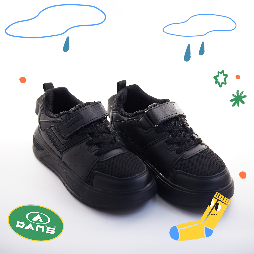 Dans Mavrik Sepatu Sneakers Anak Laki-Laki - All Black