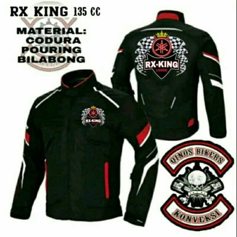 Jaket motor Rx king 135cc/Jaket Touring full protector saftey windproof