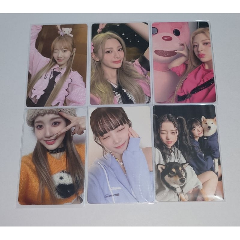Photocard pc sieun appmus gift ver teddy bear pob yunjin qr unit eunchae weverse unforgiven chanhee 