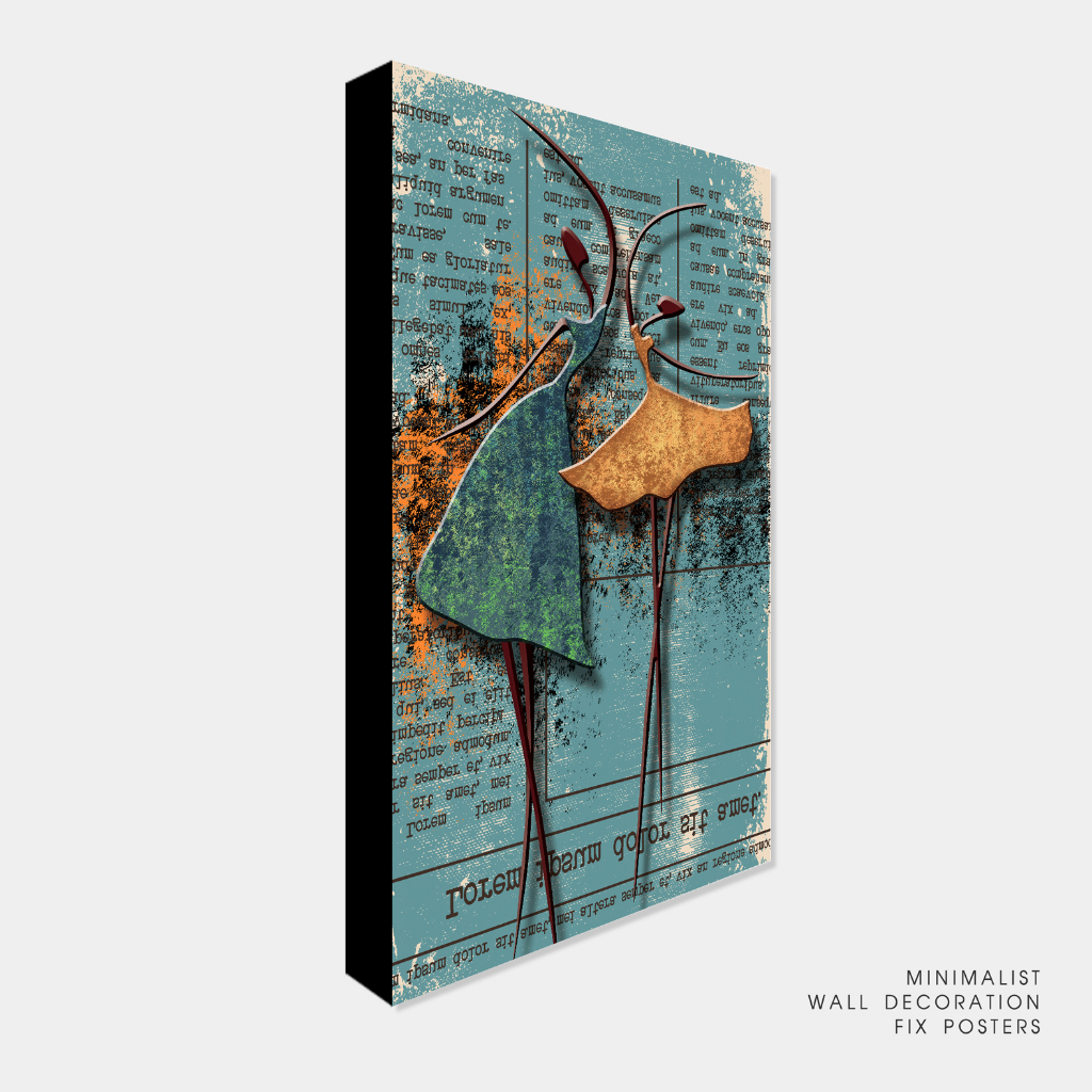 Hiasan dinding ruang tamu Wall decor poster vintage