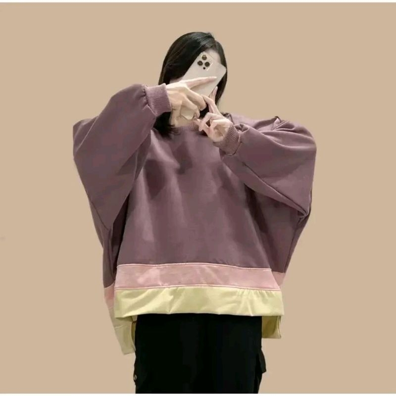 BIG SIZE XXXL Batwing Sweater Oversize (Real Pict) SWEATER WANITA