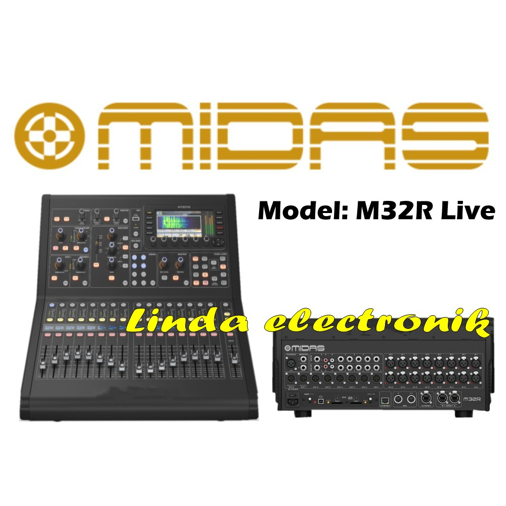 Mixer Digital Midas M 32R Live M32 R Live M 32R Live Original 40 Ch