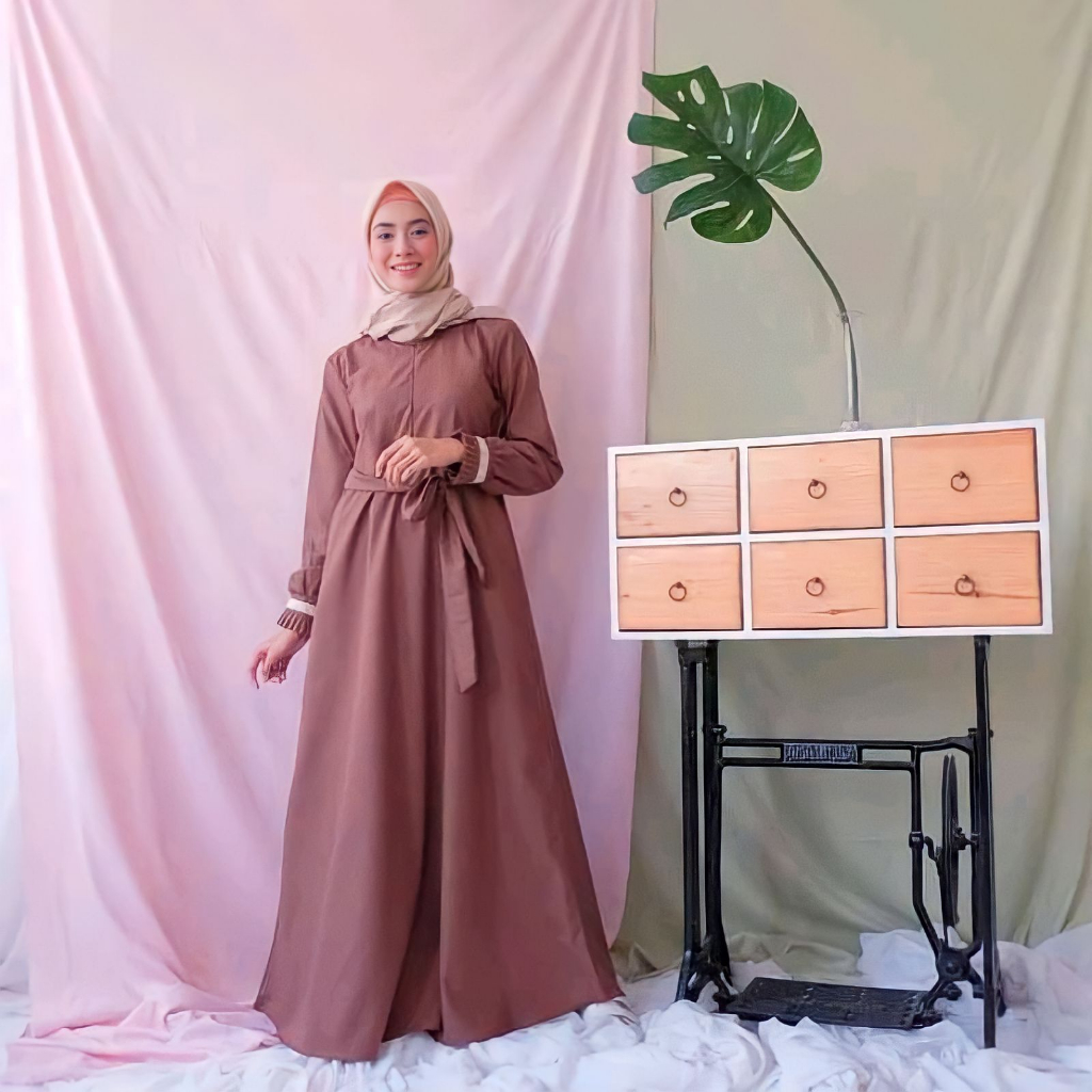 Gamis Katun Toyobo Madina Premium Lebaran Terbaru Jumbo XL XXL Muslimah Syar'i Friendly Kekinian Murah