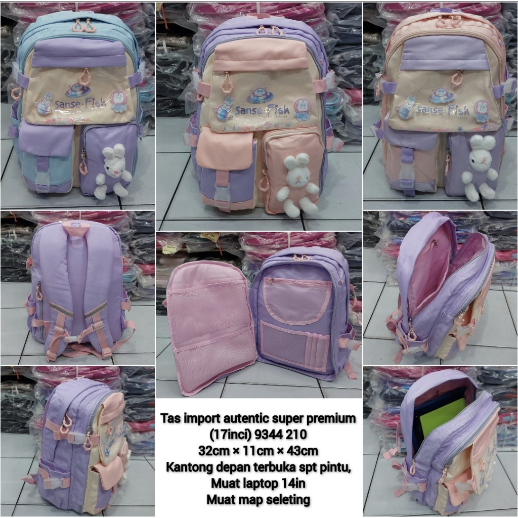 Tas ransel anak remaja sd anak perempuan bahan dasar premium