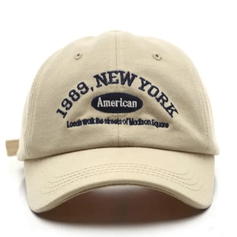 Topi Pria dan Wanita Cap Hat Cotton Material Bordir 1989 NEW YORK AMERICAN  Baseball Terbaru 2023 bisa bayar di tempat