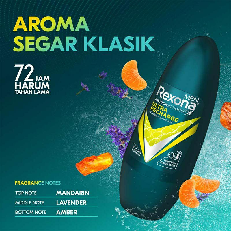 Rexona Men Deodorant Anti-Perspirant ULTRA RECHARGE Roll On 45Ml