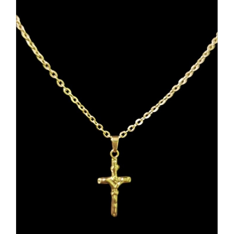 kalung liontin salib kecil wanita