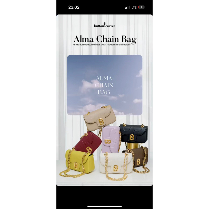 Alma chain bag buttonscarves