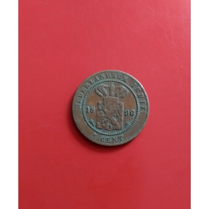 Koin 1 cent Nederlandsch Indie Tahun 1896