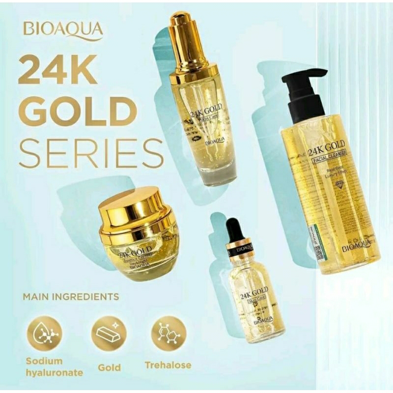 BIOAQUA 24K GOLD Series Cleanser / Serum / Essence Cream / Toner Bio Aqua