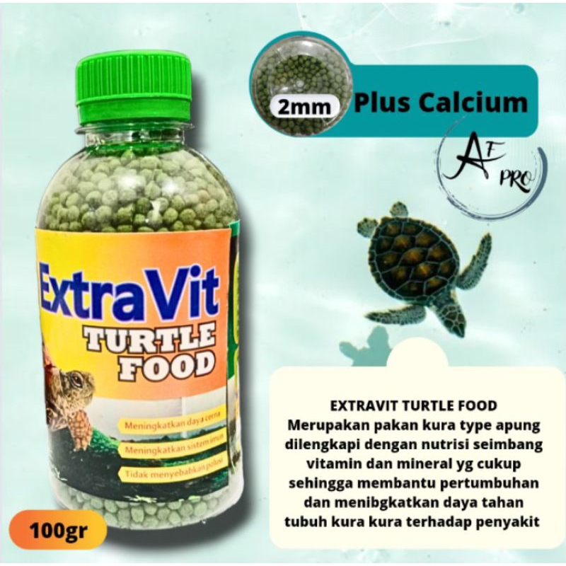 Makanan kura kura EXTRAVIT TURTLE 100GR