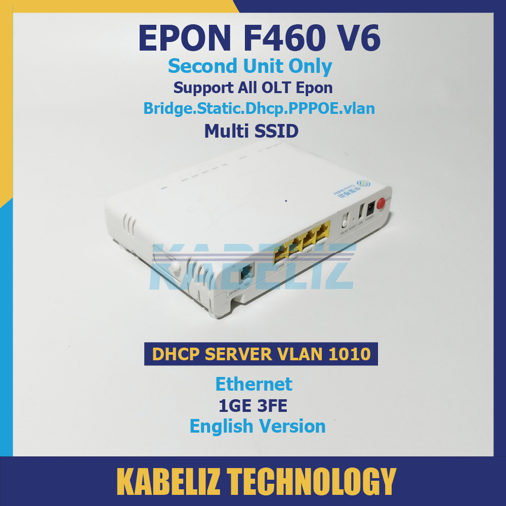 MODEM ZTE EPON F460 V6 ONU EPON ONT WIFI ROUTER ZTE SECOND MURAH SUPPORT BRIDGE SUPPORT SEMUA OLT EPON