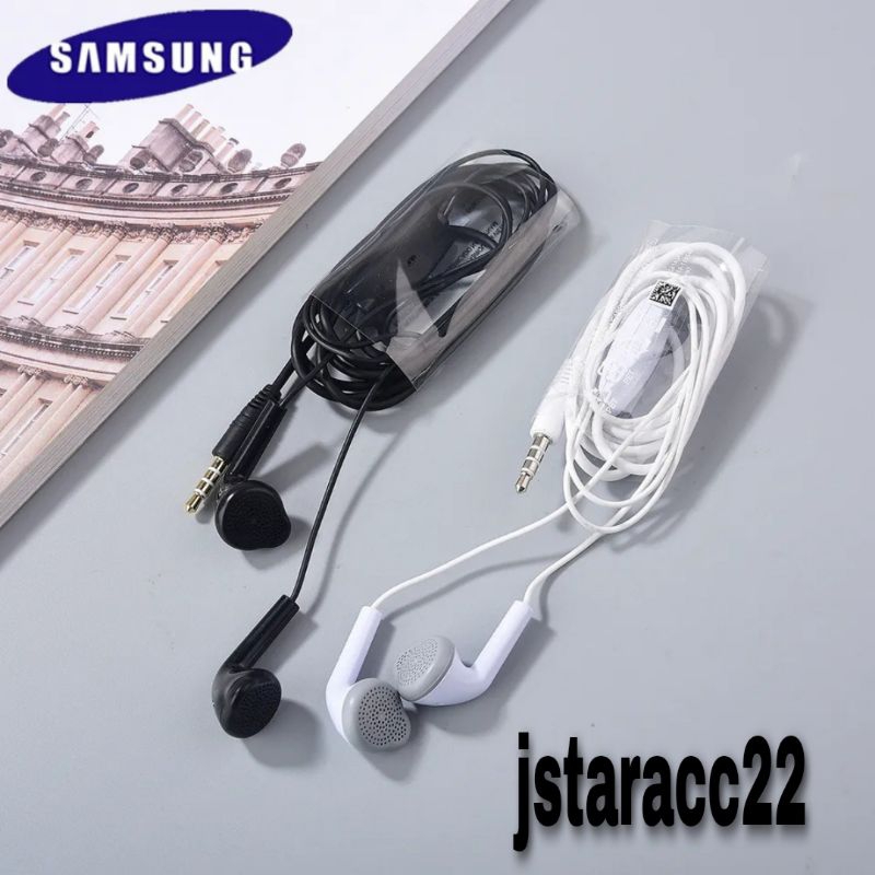 HEADSER SAMSUNG GALAXY A24 JACK 3.5MM ORIGINAL 100% WITH MIC STEREO EARPHONE HANDSFREE ORI