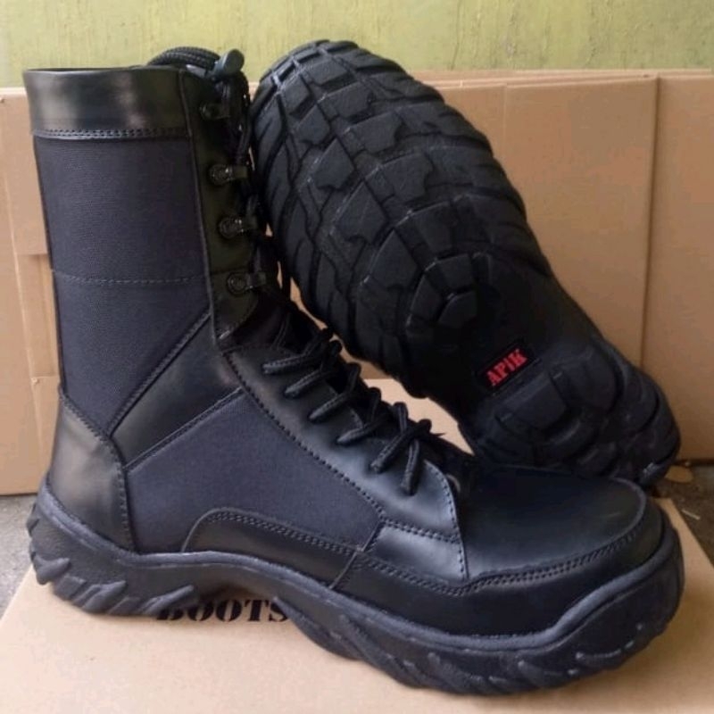 SEPATU PDL KULIT SAPI ASLI SEPATU PDL TNI SEPATU PDL LORENG KOSTRAD MERK APIK SEPATU PDL SECURITY SEPATU PDL SATPAM SEPATU PDL POLRI