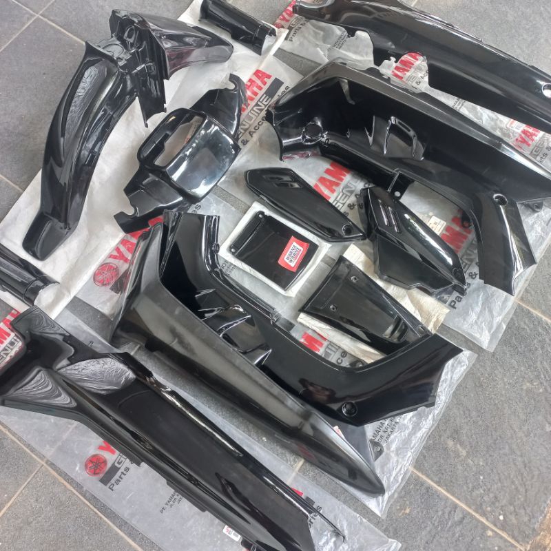 Cover body bodi Fullset Crypton hitam | 4ST-33