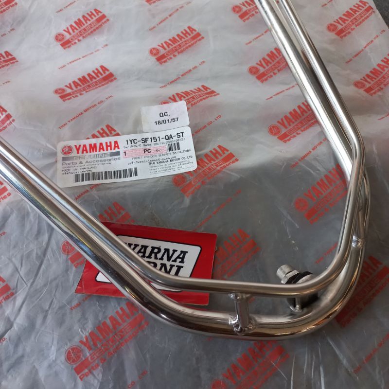 Garnish lis bumper chrome Fender slebor spakbor depan Fino thailand
