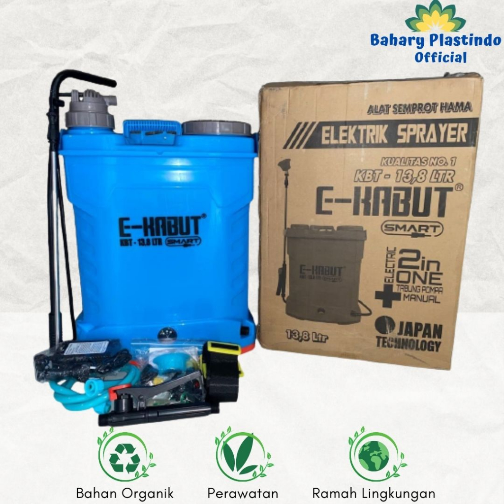 Tangki Sprayer E-KABUT SMART - 13,8 lt / Tangki Semprot Elektrik E-Kabut Grow 12 Liter