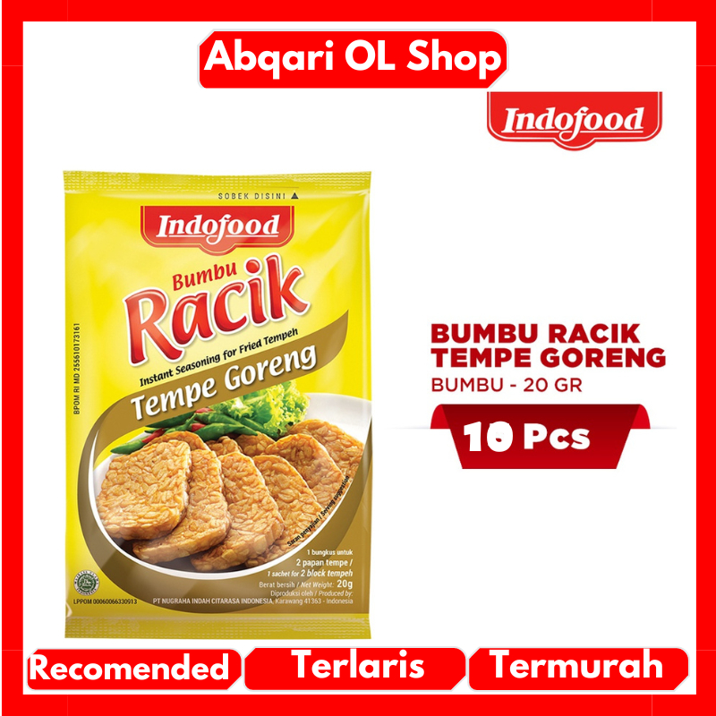 

Racik Bumbu Tempe Goreng 20gr Indofood Dapat 10 Pcs