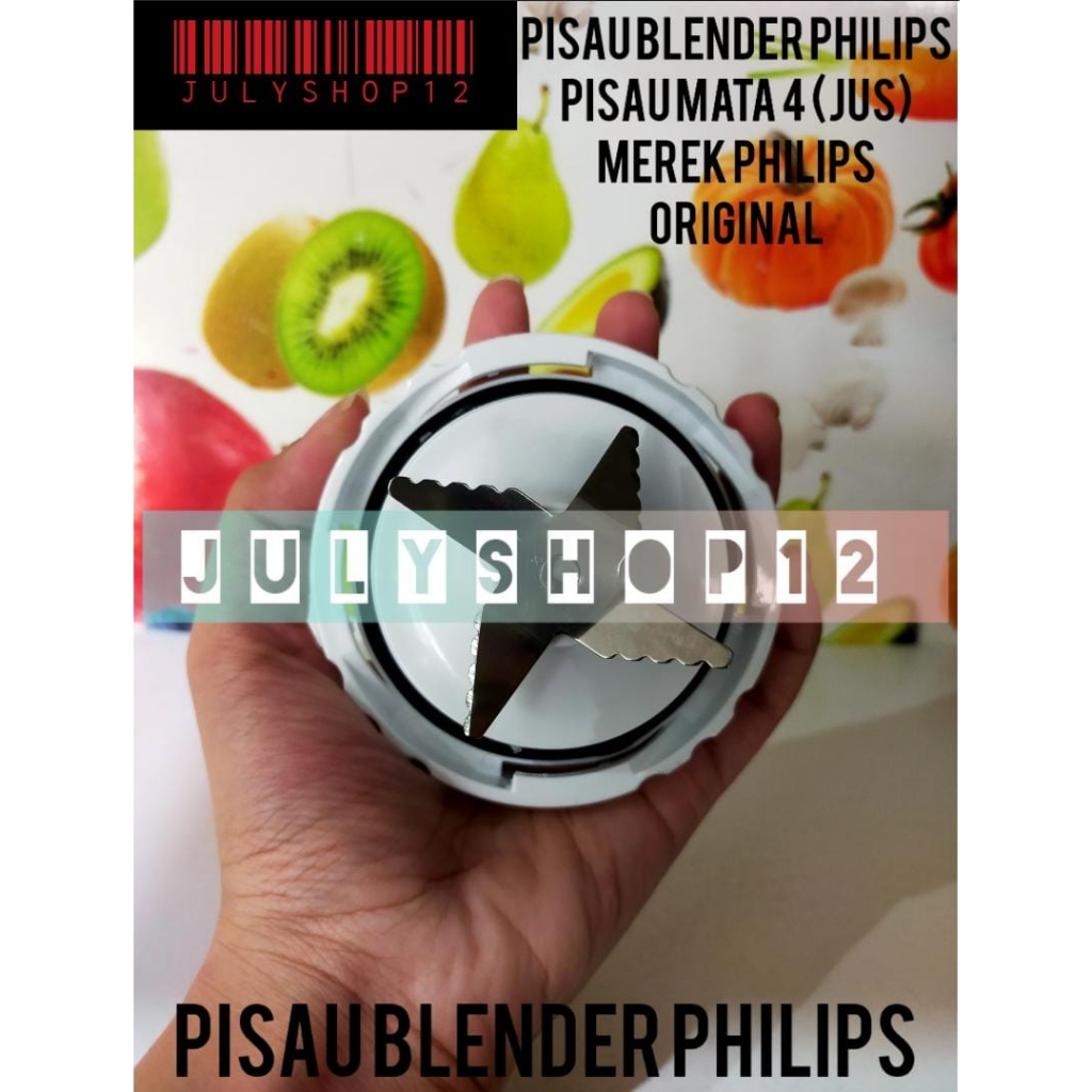 PHILIPS PISAU BLENDER MATA 4 ORIGINAL / HANYA PISAU MATA 4 / PISAU JUS PHILIPS MATA 4 / HR2116/2115/