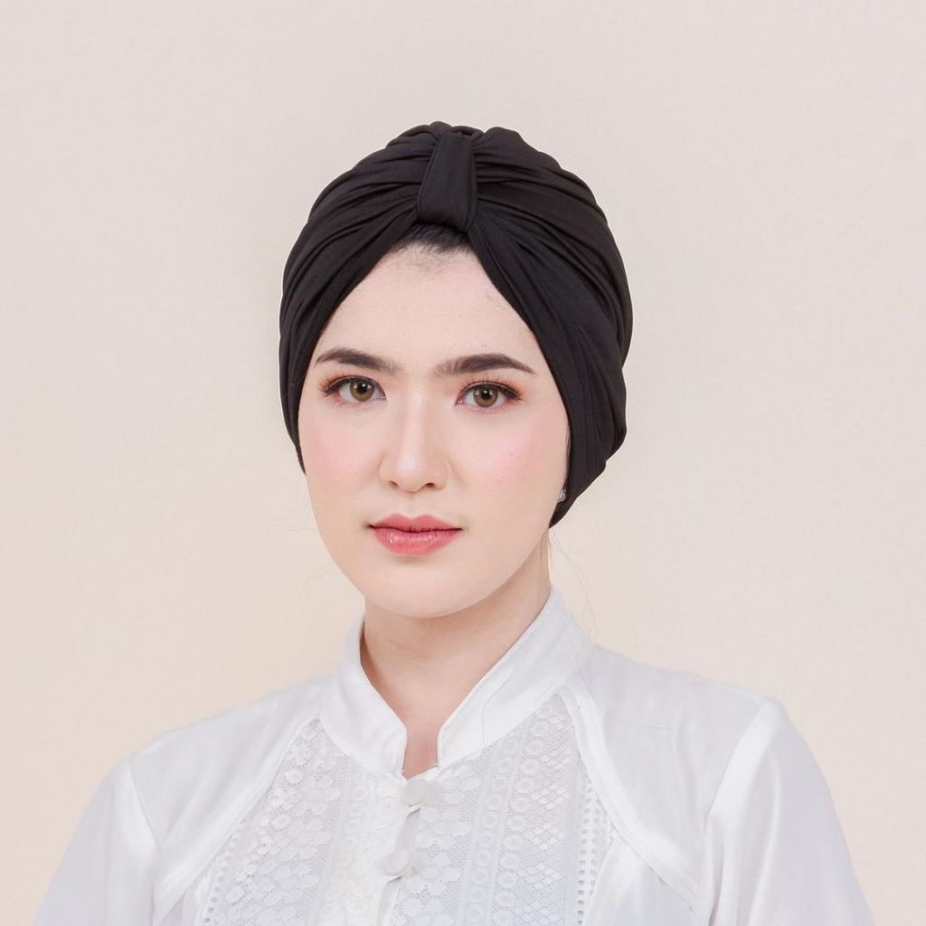 Bisa COD' Emily Turban Bahan Jersey Turban Instant Wanita Dewasa Kekinian Grosir Ciput Hijab