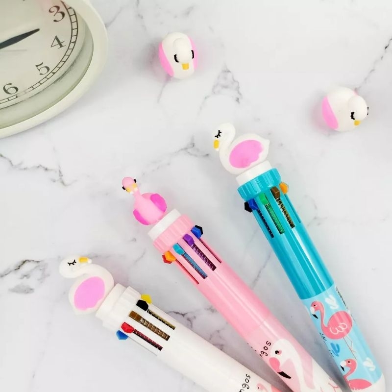 

Pulpen 10 Warna Flaminggo Pen Cetek Flaminggo Alat Tulis Kantor Lucu Unik Kado Viral Termurah