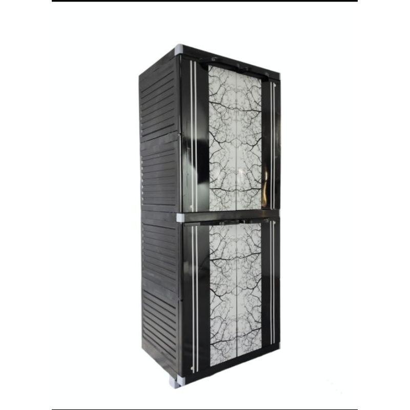 LEMARI PLASTIK RAK CLASSIC  4 SUSUN / LEMARI PAKAIAN 4 SUSUN MIAMI ORLANDO CLASSIC - BUNGA