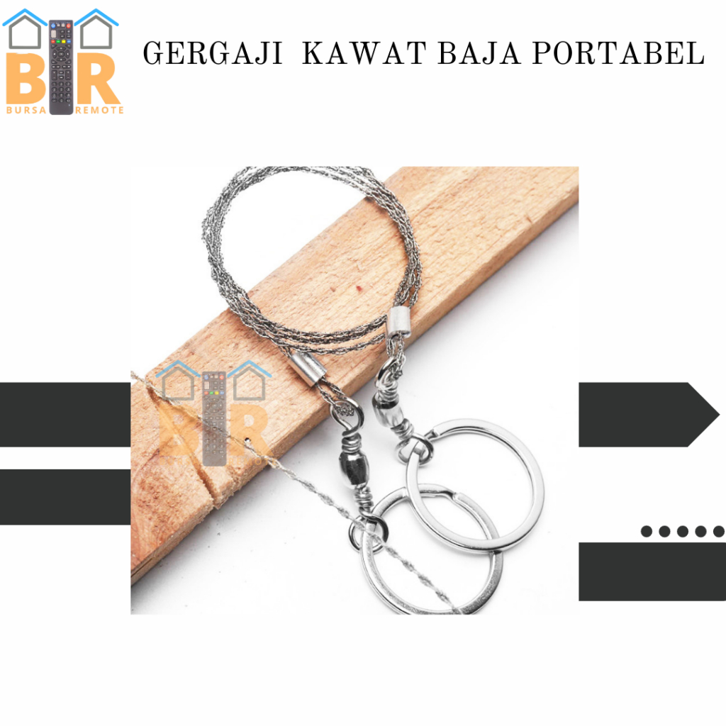 GERGAJI KAWAT BAJA TANGAN MANUAL SURVIVAL PORTABLE STAINLESS STEEL