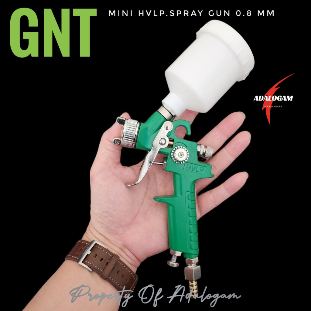 GNT 0.8 mm Mini HVLP Spray Gun Kapasitas 200 cc Alat Semprot Cat