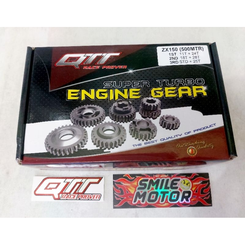 GEAR BOX RASIO QTT NINJA R RR S SS  TIPE 500 METER