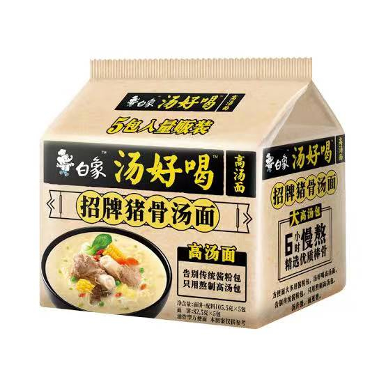 

Bai xiang fav pork bone soup noodle 105g /白象招牌猪骨面