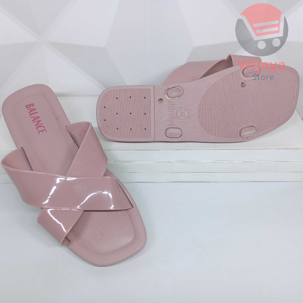 Sandal BALANCE 1246 Sendal Jelly Slop Wanita Import Cewek Perempuan