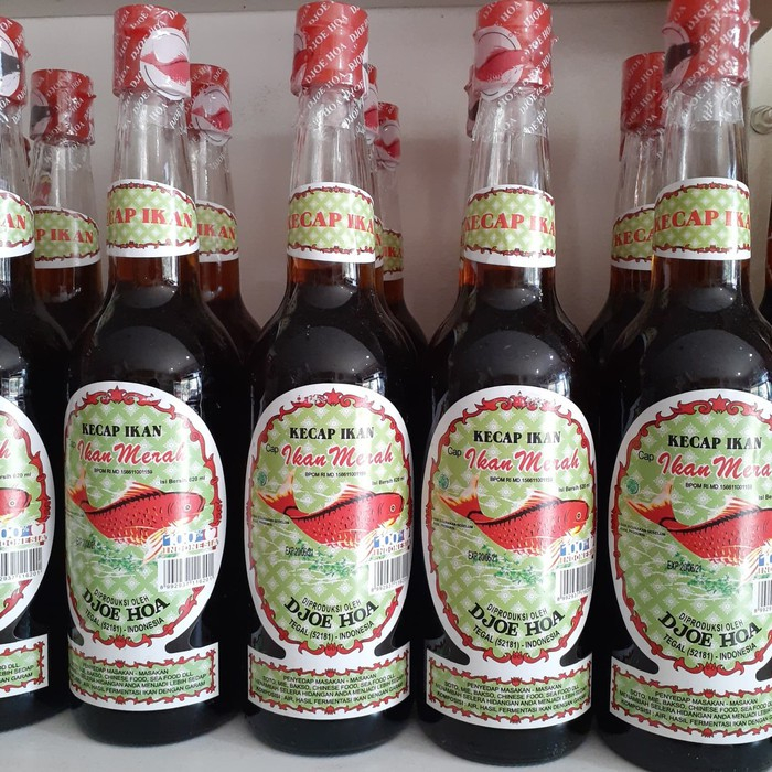 

Kecap Ikan Cap DJOE HOA Ikan Merah Penyedap Masakan 620ml 140ml