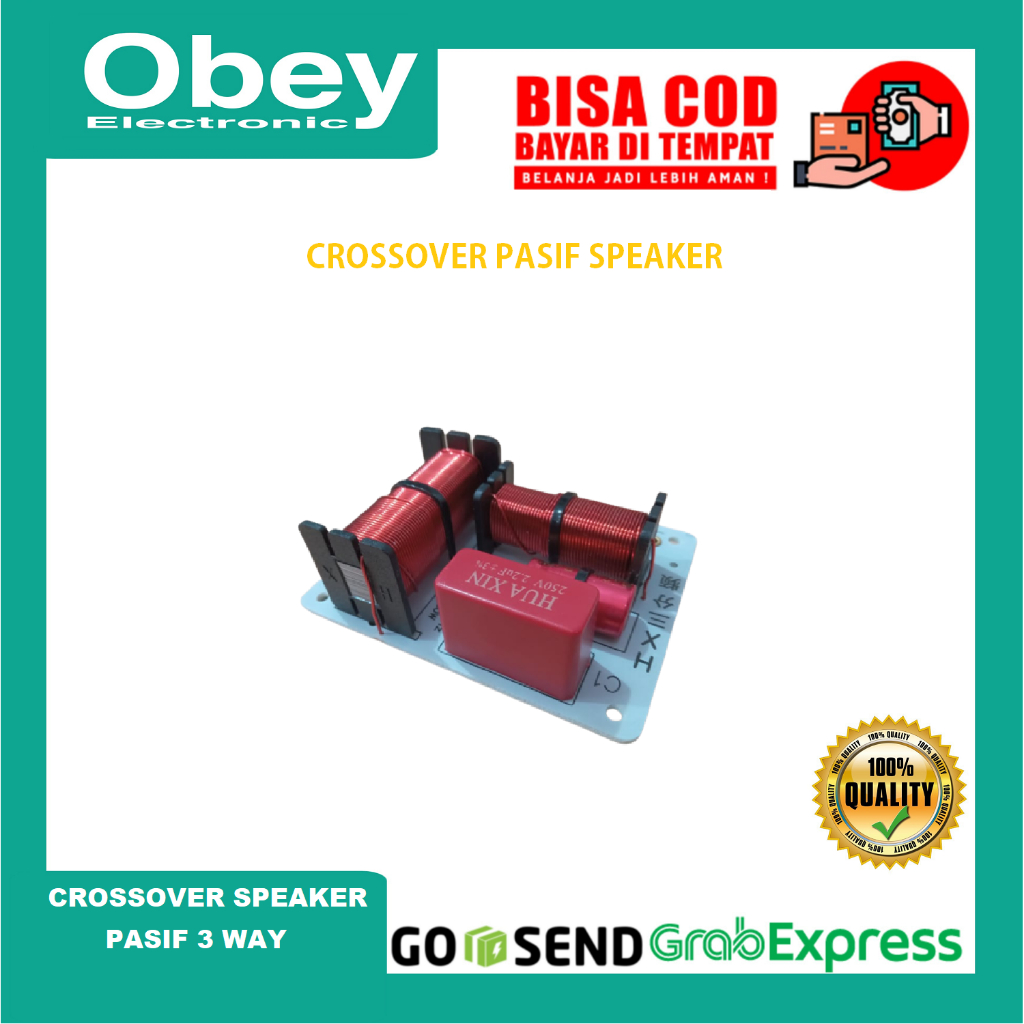 CROSSOVER PASIF 3 WAY B-301 1000Hz-5000Hz 4Ω-8Ω/150w